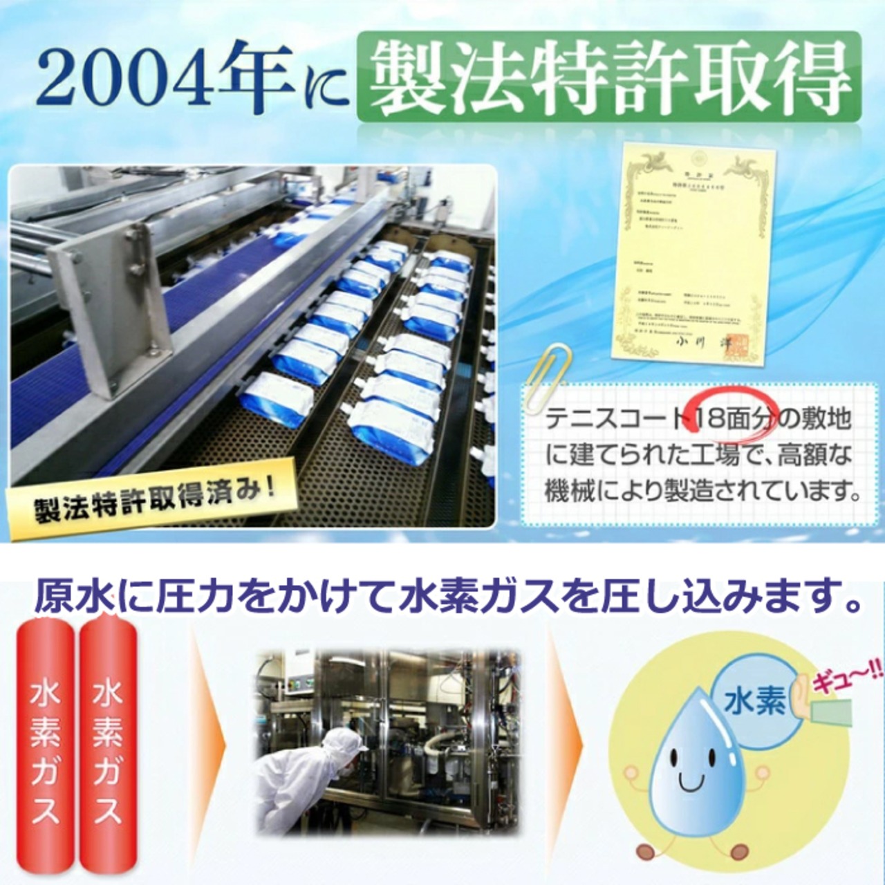 水素水スパシア550ml 30本入り GMP認定・高水素濃度・軟水で飲みやすい改良型容器使用 - 6