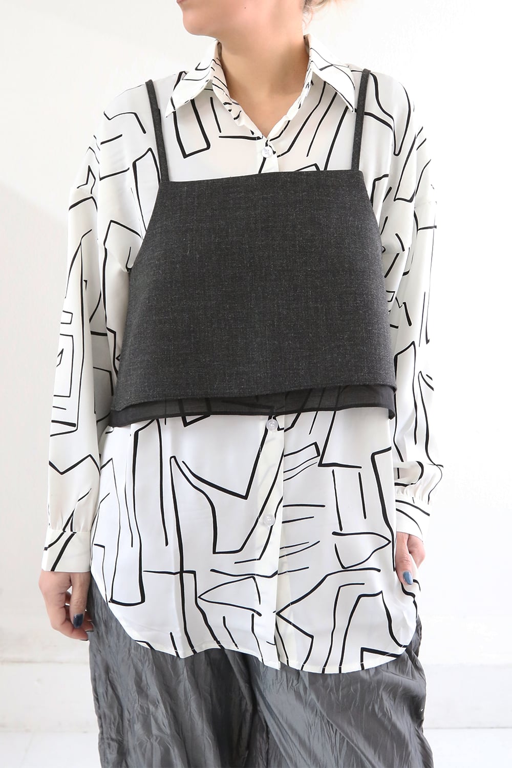 レイヤードビスチェ/Layered bustier (25P42000H)