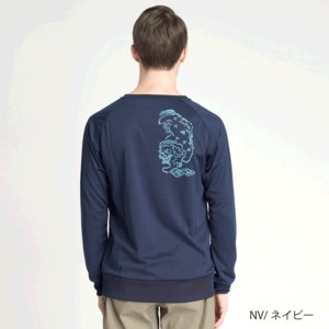 メンズ EVAEDGE ロングスリーブTシャツ（ネイビー）P821FLSM03