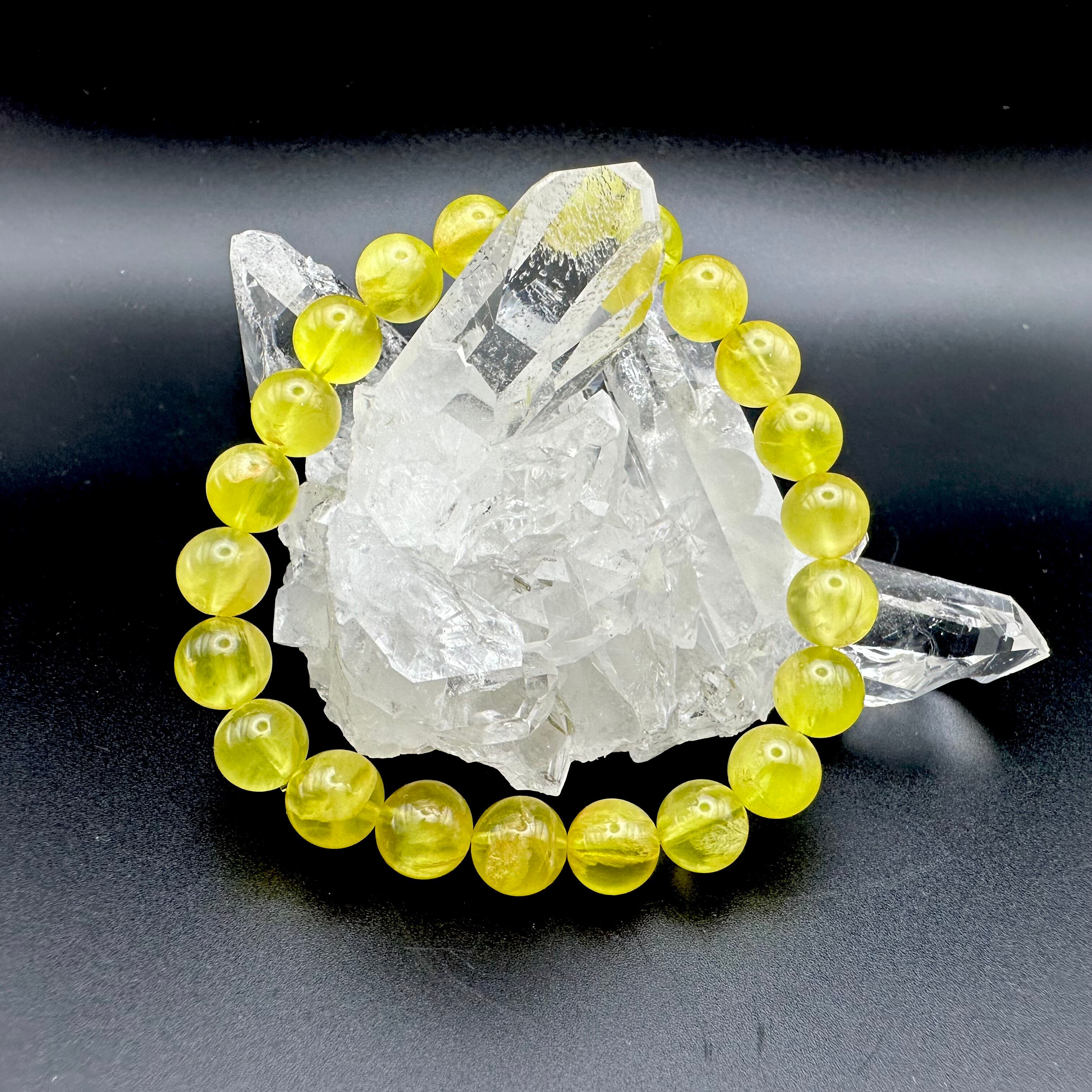 すごい蛍光！！ ハイアライトオパール フリーフォームブレスレット  