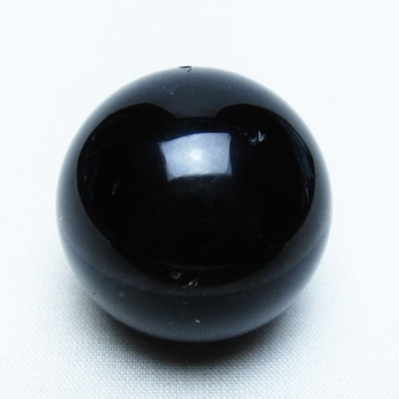 黒水晶 丸玉 34mm モリオン スフィア 置物 一点物 141-8126