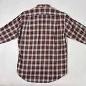 Budweiser バドワイザー vintage フラップポケット付き チェック柄 長袖 ネルシャツ L /オールド/日本製/C-NN2360