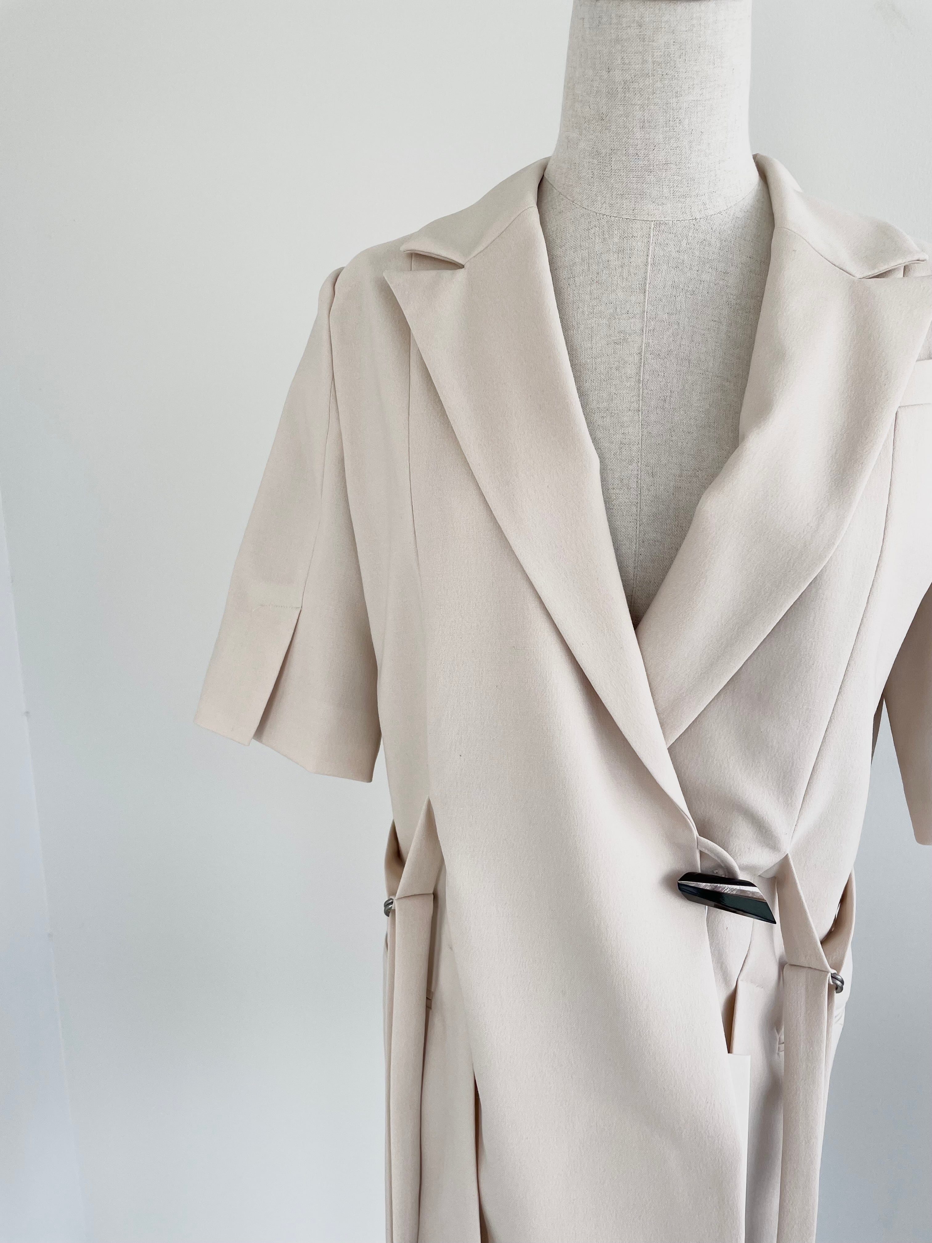 ジャケット・アウター MURRAL slit sleeve jacket ㅤ 【MURRAL】 Slit sleeve jacket ㅤ light gray / black ㅤ