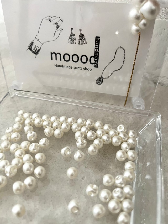 【100pcs】6mm鈴丸ビーズチャーム/ピアス/スペーサー