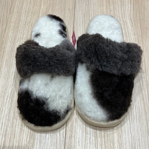 【1点のみ】ナチュラルポイントムートンスリッパ⑥　M：23～25cm