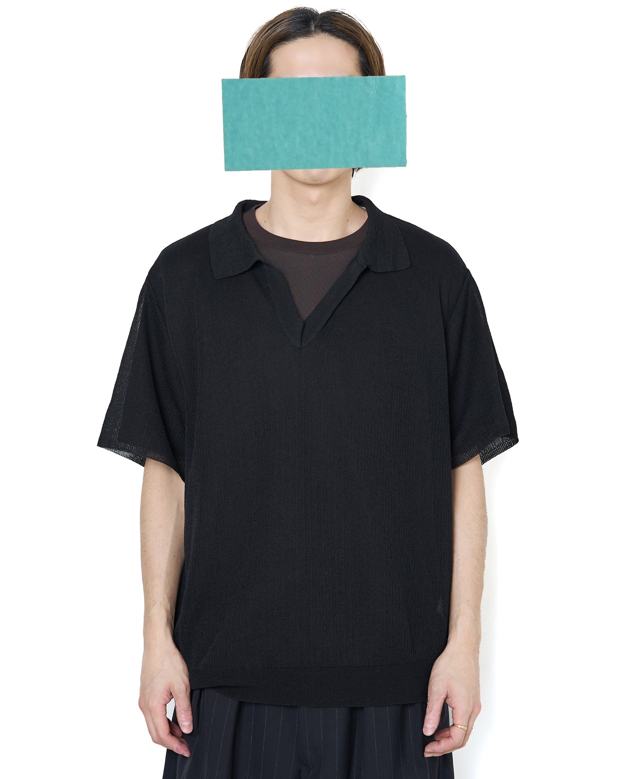 ssstein "PE/RAMIE KNIT SS SKIPPER〔OFF WHITE〕"