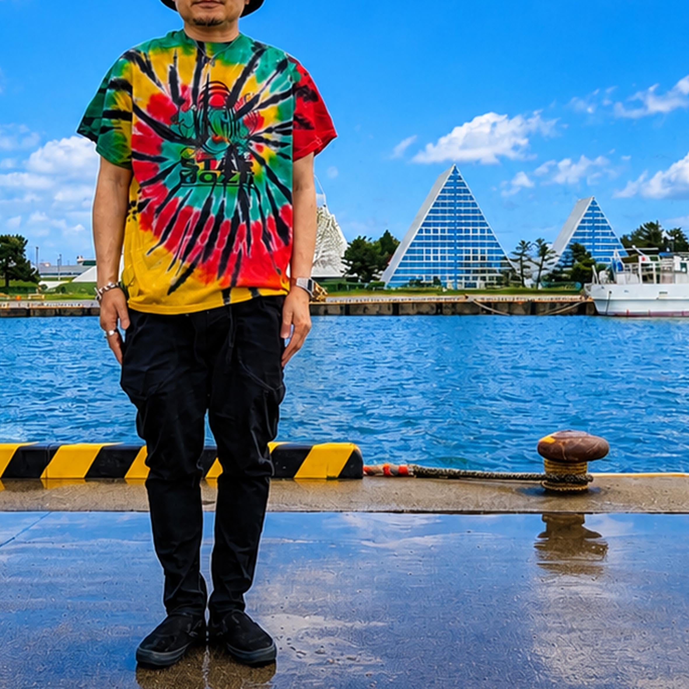 STAR UOZU "ラスタガネーシャ" タイダイTシャツ