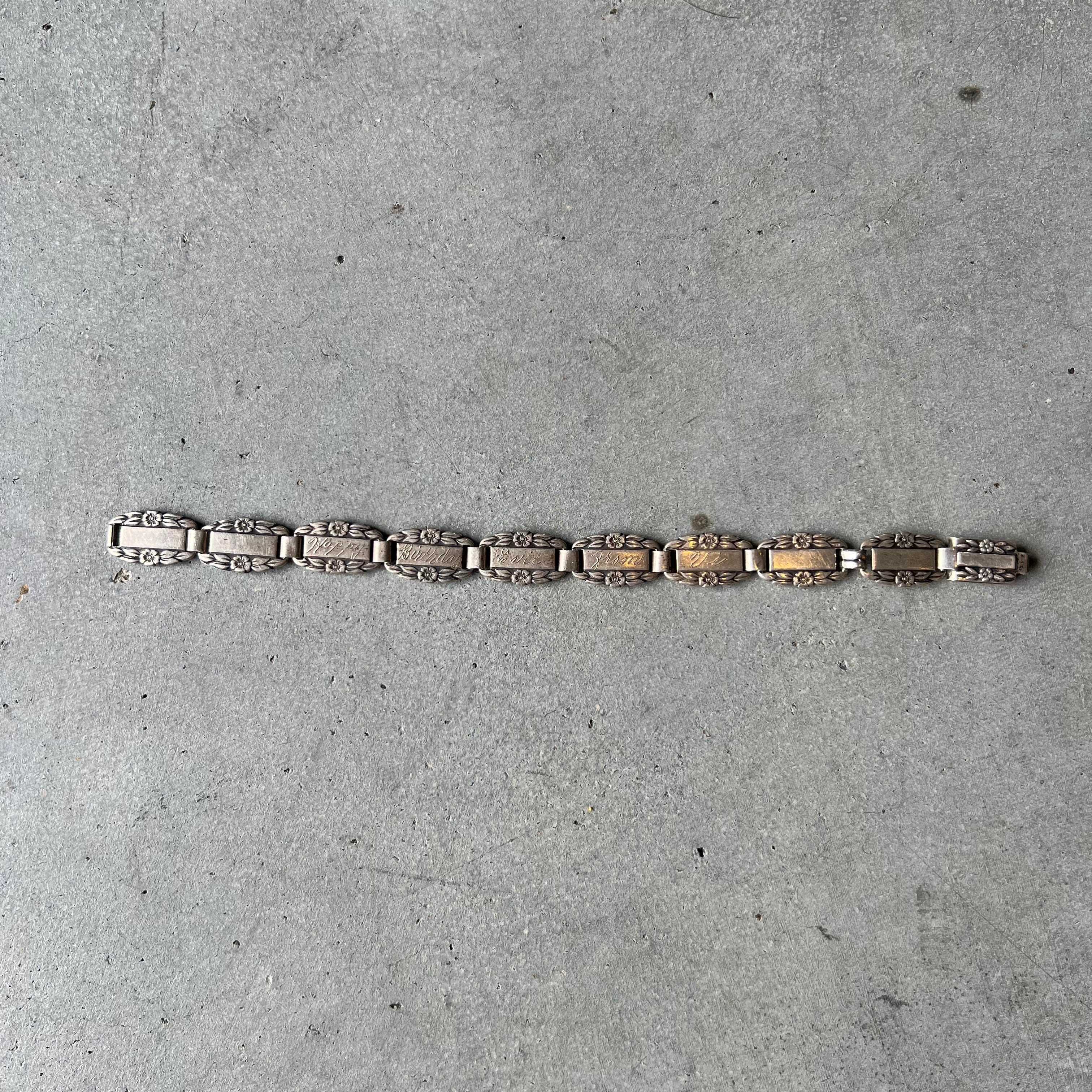 1940s WW2 SWEET HEART JEWELRY BRACELET | BUFF STOCK YARD