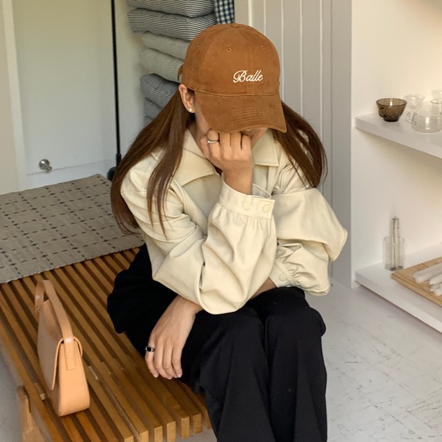 embroidered logo cap　J00083