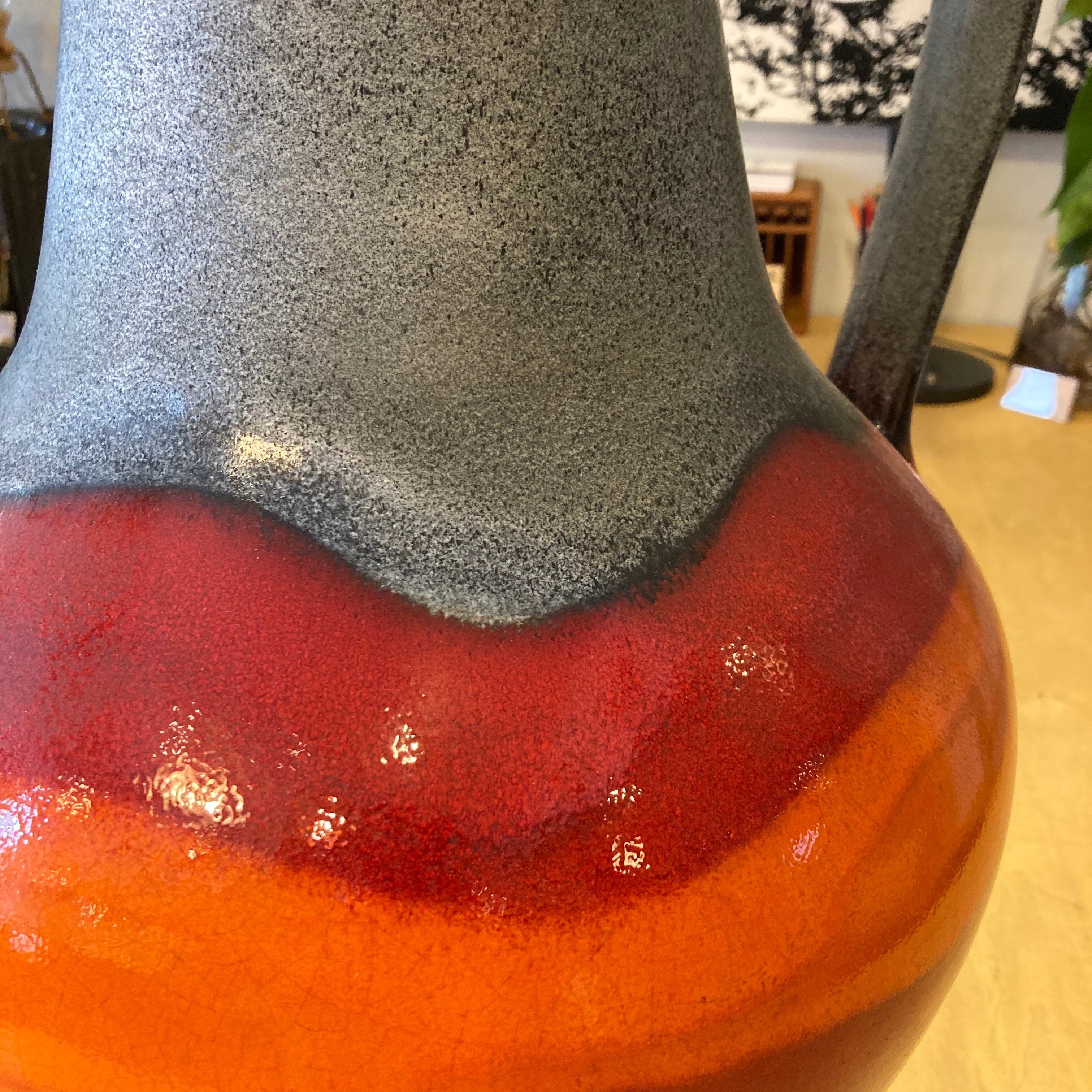 西ドイツ Dumler & Breiden / vintage fat lava vase 壺 Φ360×H500mm