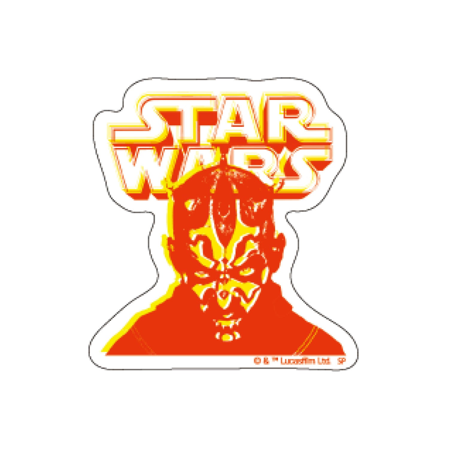 キャラクターステッカー STAR WARS ダース・モール ロゴ