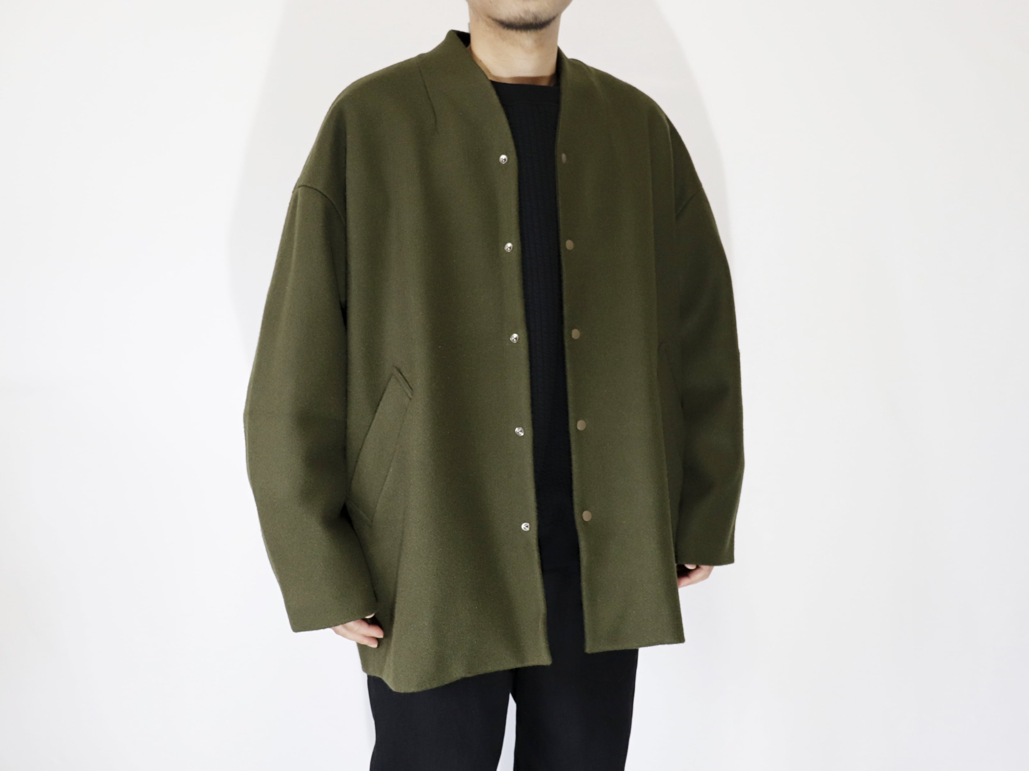 KELEN / NO COLLAR EGG JACKET 