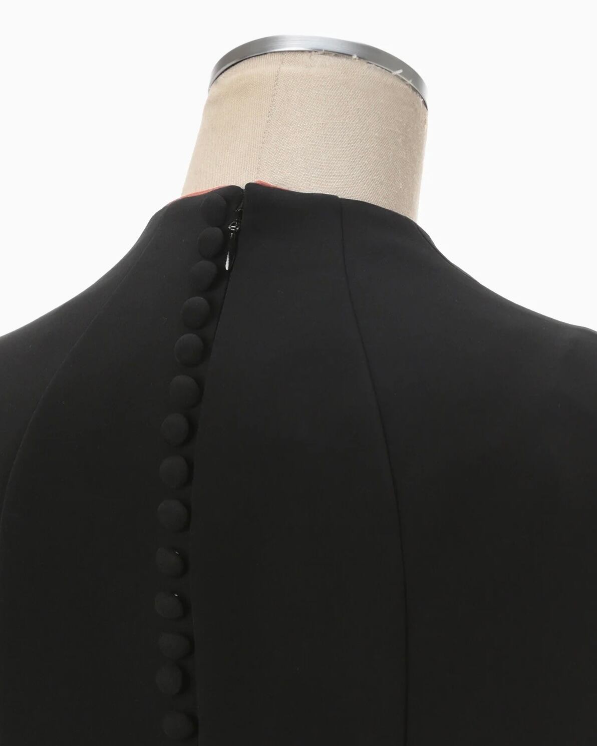 MameKurogouchi】Acetate Polyester Torchon Lace Sleeve Dress