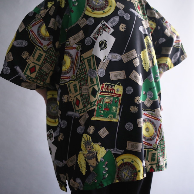 casino item multi graphic loose h/s shirt