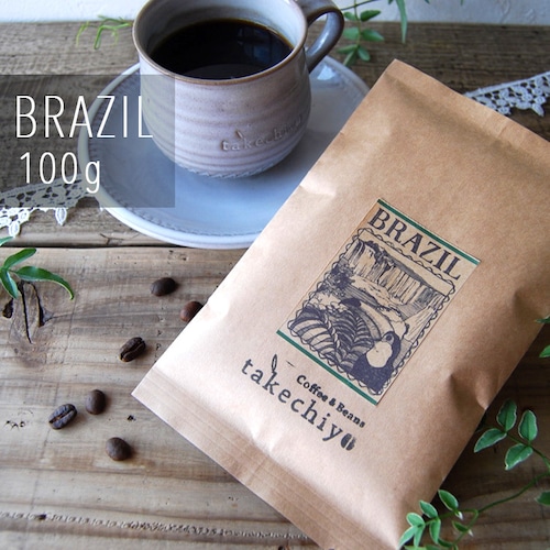 ブラジル【100g】ほのかな苦みと豊かな味わい【自家焙煎コーヒー豆】