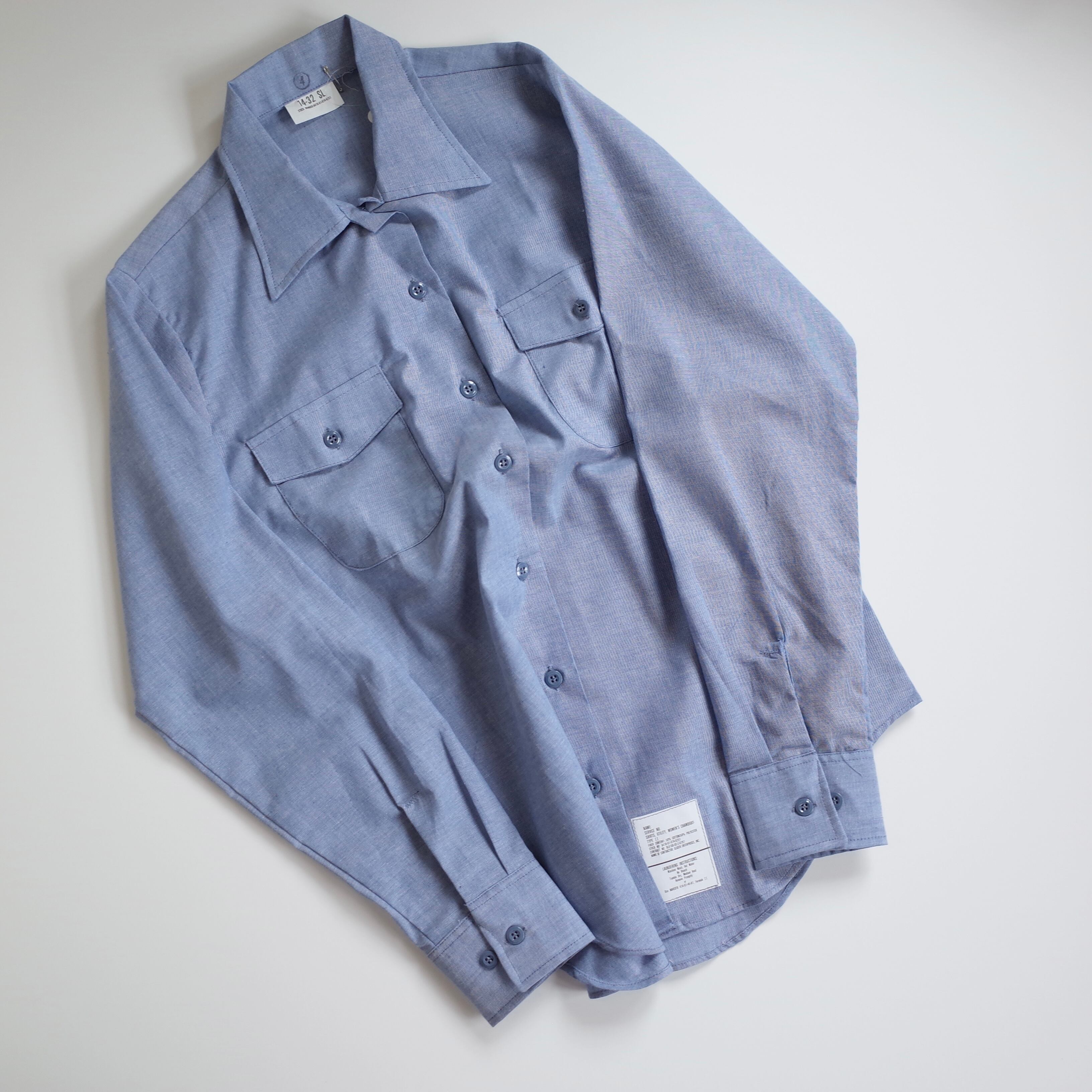 NOS 80s U.S.NAVY chambray shirt