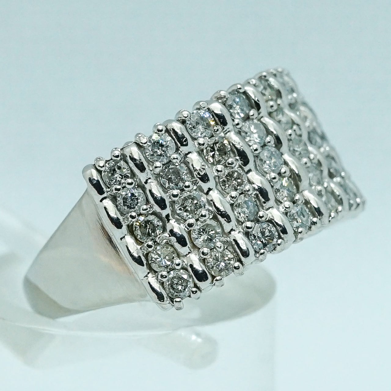 【D1.00ct】PT900 5.78g ♯13 ダイヤモンドリング