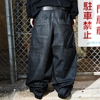 OG PATCH WAX-COATING DOUBLE KNEE COTTON TWILL PANTS