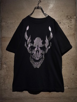 【Caka】"JNCO" Evil Skull Print T-Shirt
