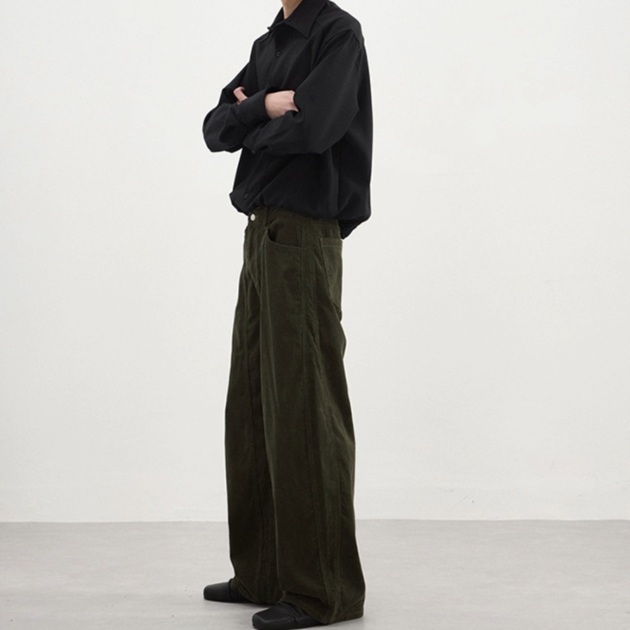 Curved Seam Wide Pants / XS–2XL　TB2630・画像2