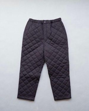 YOKO SAKAMOTO QUILTING TAPERED PANTS (BLACK)