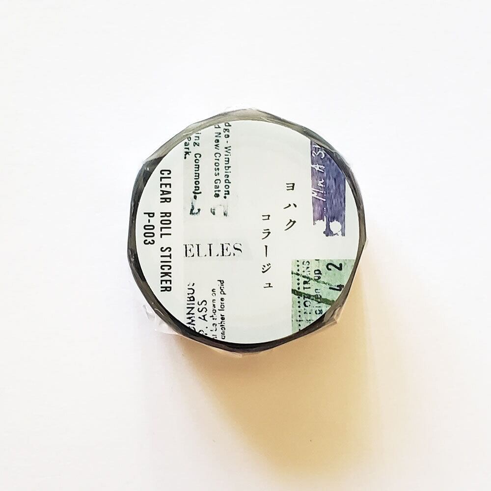 ヨハク 透明ロールシール コラージュ | 文具雑貨 RAIN DROPS BASE店