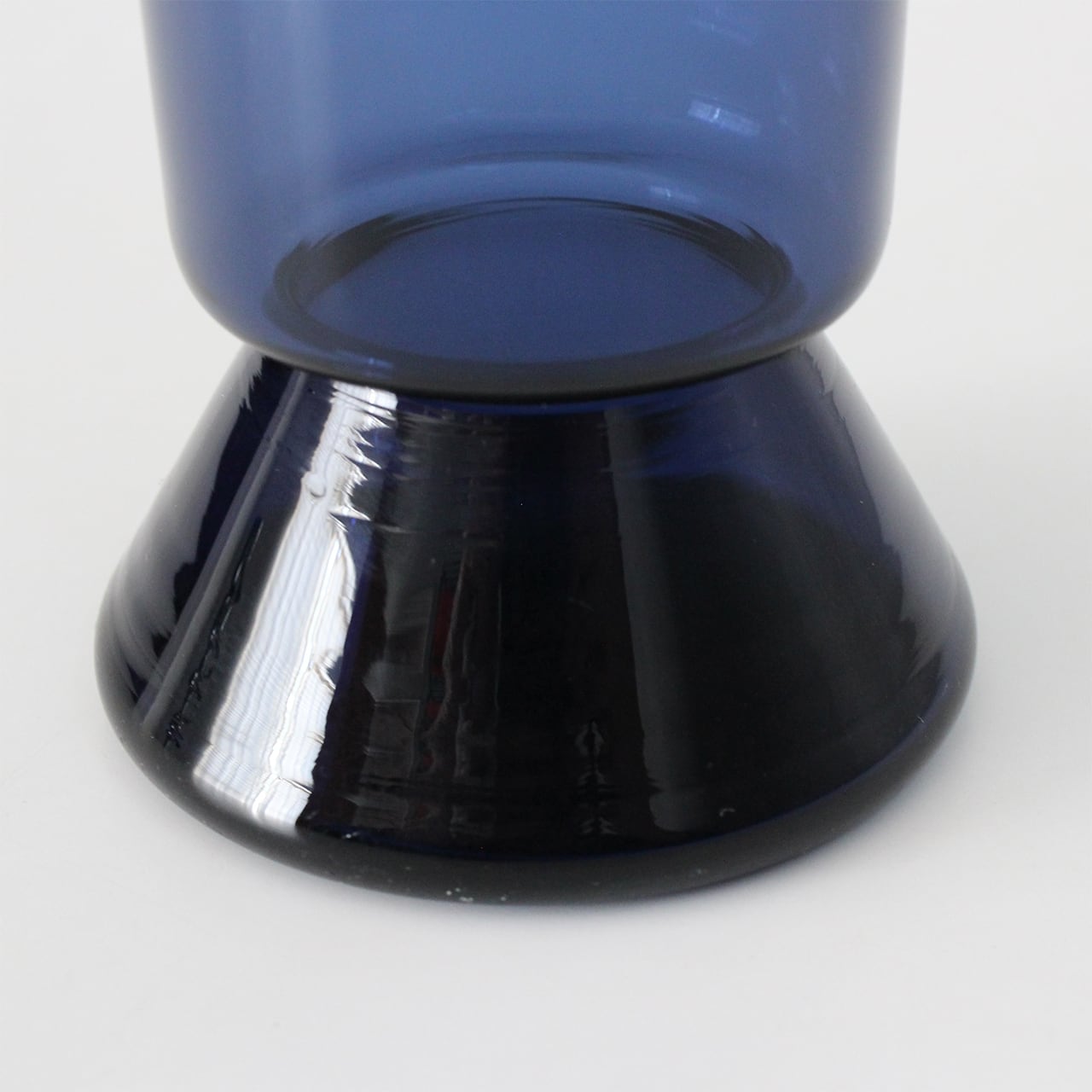 [KF245] Nuutajarvi ヌータヤルヴィ ベース カイ・フランク Kaj [KF245 ヌータヤルヴィ (Navy)/ Vase Franck 花瓶・フラワースタンド