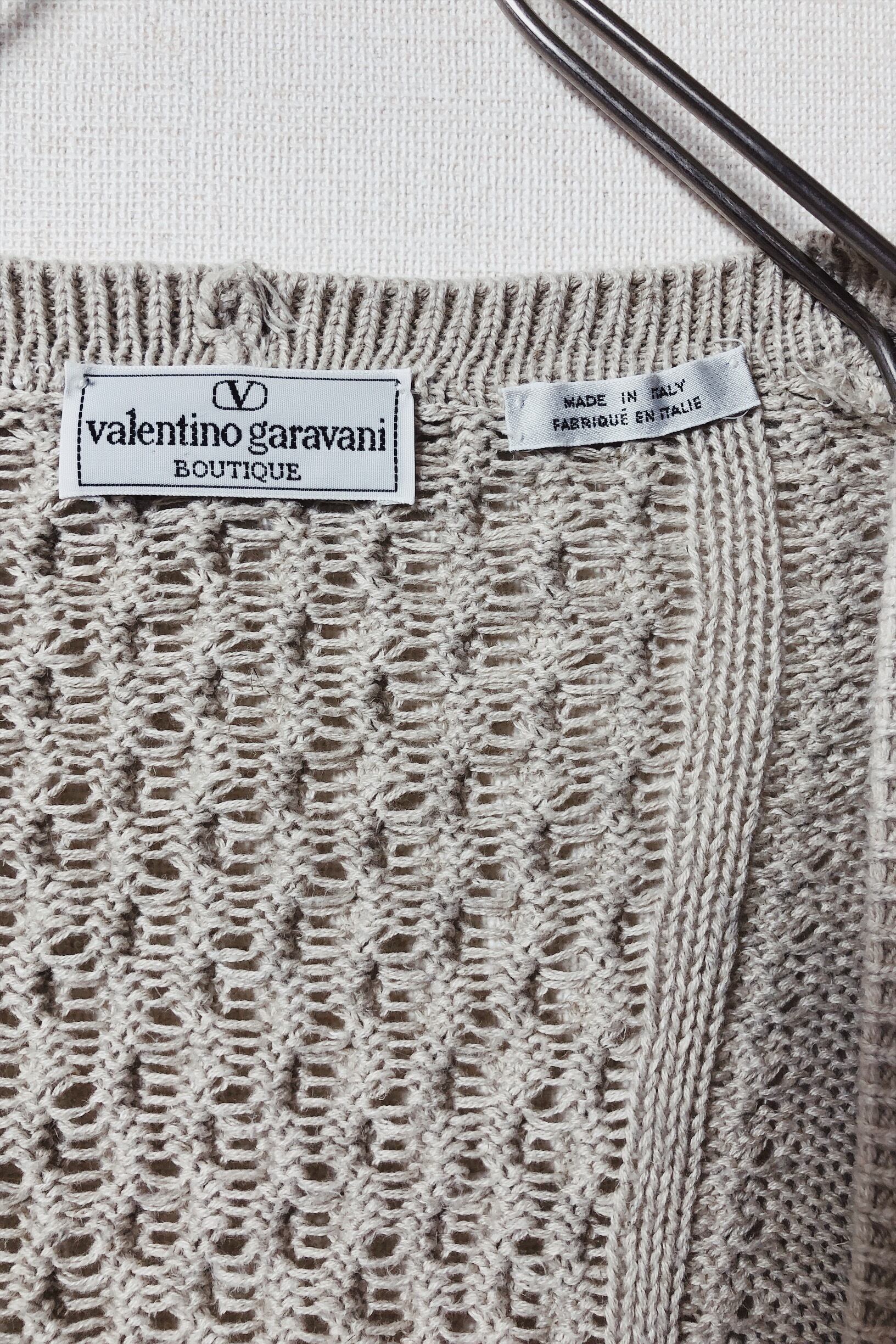 90s valentino garavani コットンニットカーディガン | PAY ID