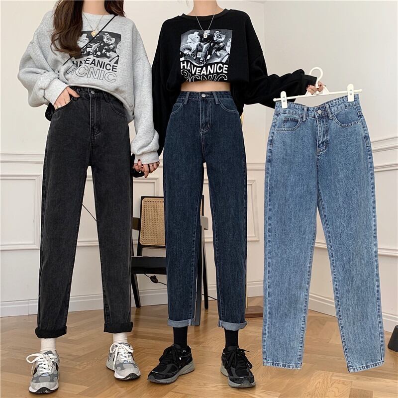 スプリングスタンダード薄手ハイウェストパンツ ルーズ レトロ 春物 YY-ファッション90422123136