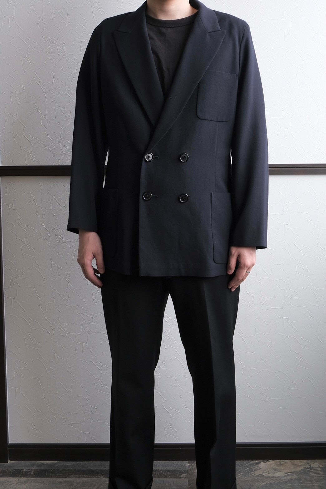 Y's ワイズ ヨウジヤマモト ダブル セットアップ ジャケット パンツ スーツ ベージュ ■◇◎レディース Y's PRE-FALL 2024 STYLE HIGHLIGHTS | Yohji Yamamoto (ヨウジ