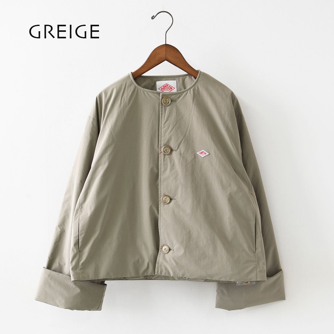 DANTON [ダントン] W INSULATION COLLARLESS WIDE JACKET [DT-A0672PNT