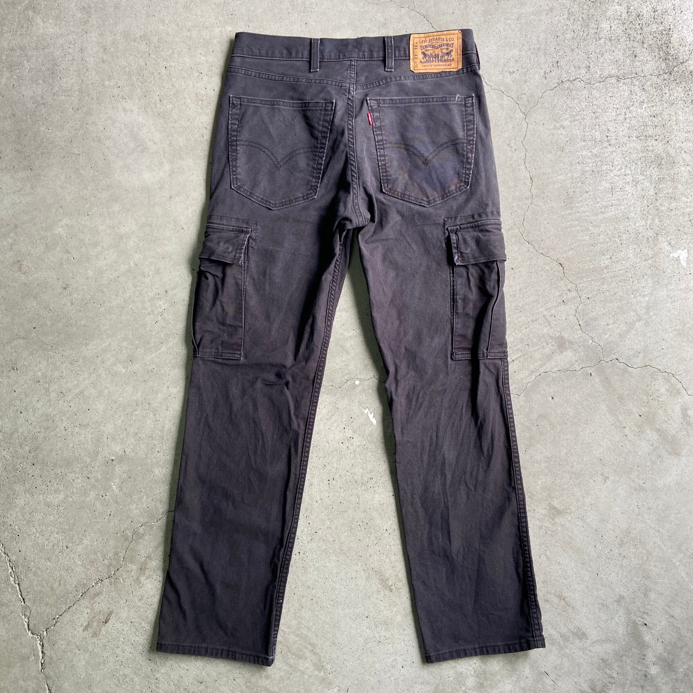 Levi's リーバイス 545 ブラック デニム カーゴパンツ メンズw31 古着