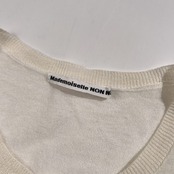 Mademoiselle NON NON マドモアゼルノンノン ロング リネン ニット カーディガン サイズ 38 M /ホワイト/サマーニット/麻素材