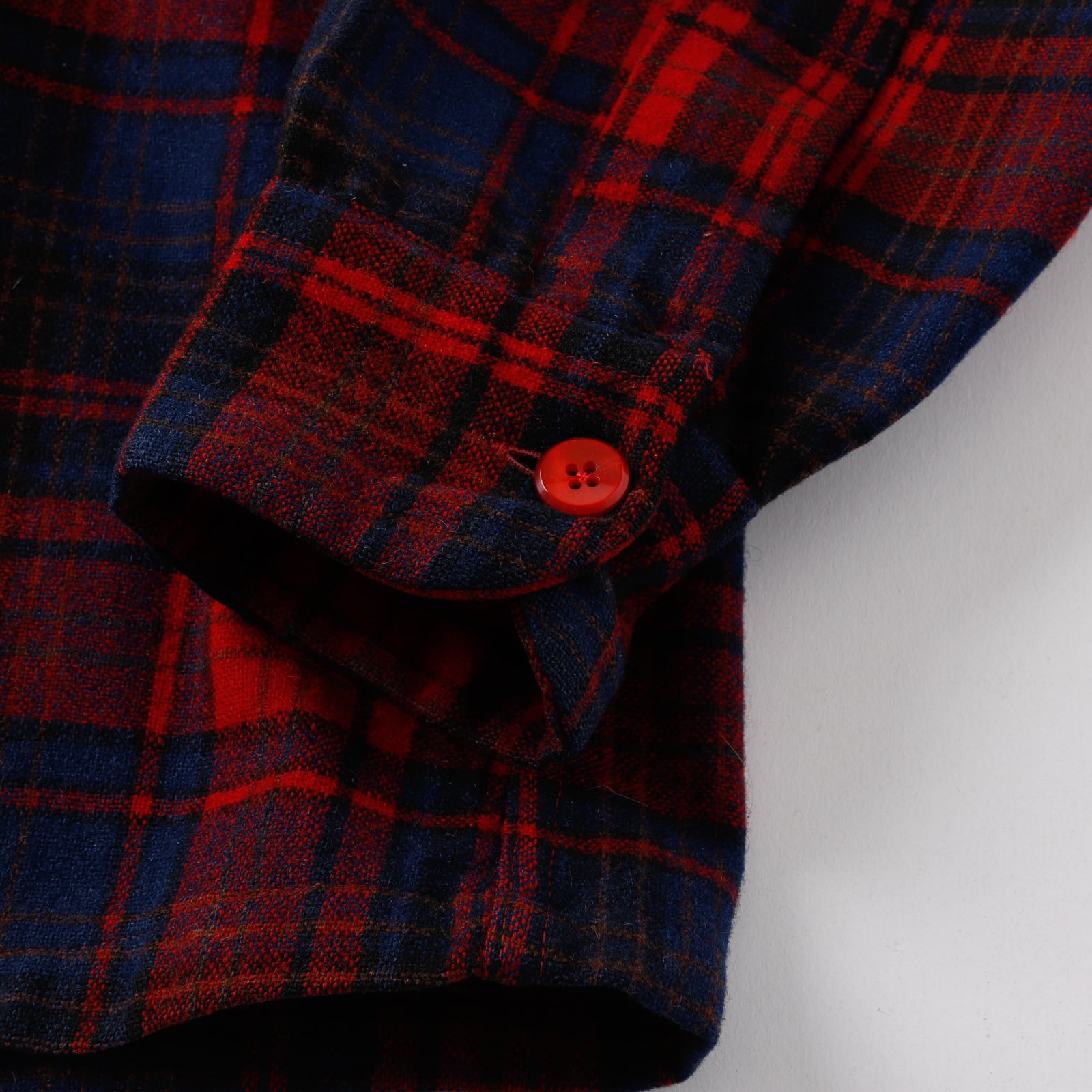 美品】70s PENDLETON ombre check wool shirts made in USA big size