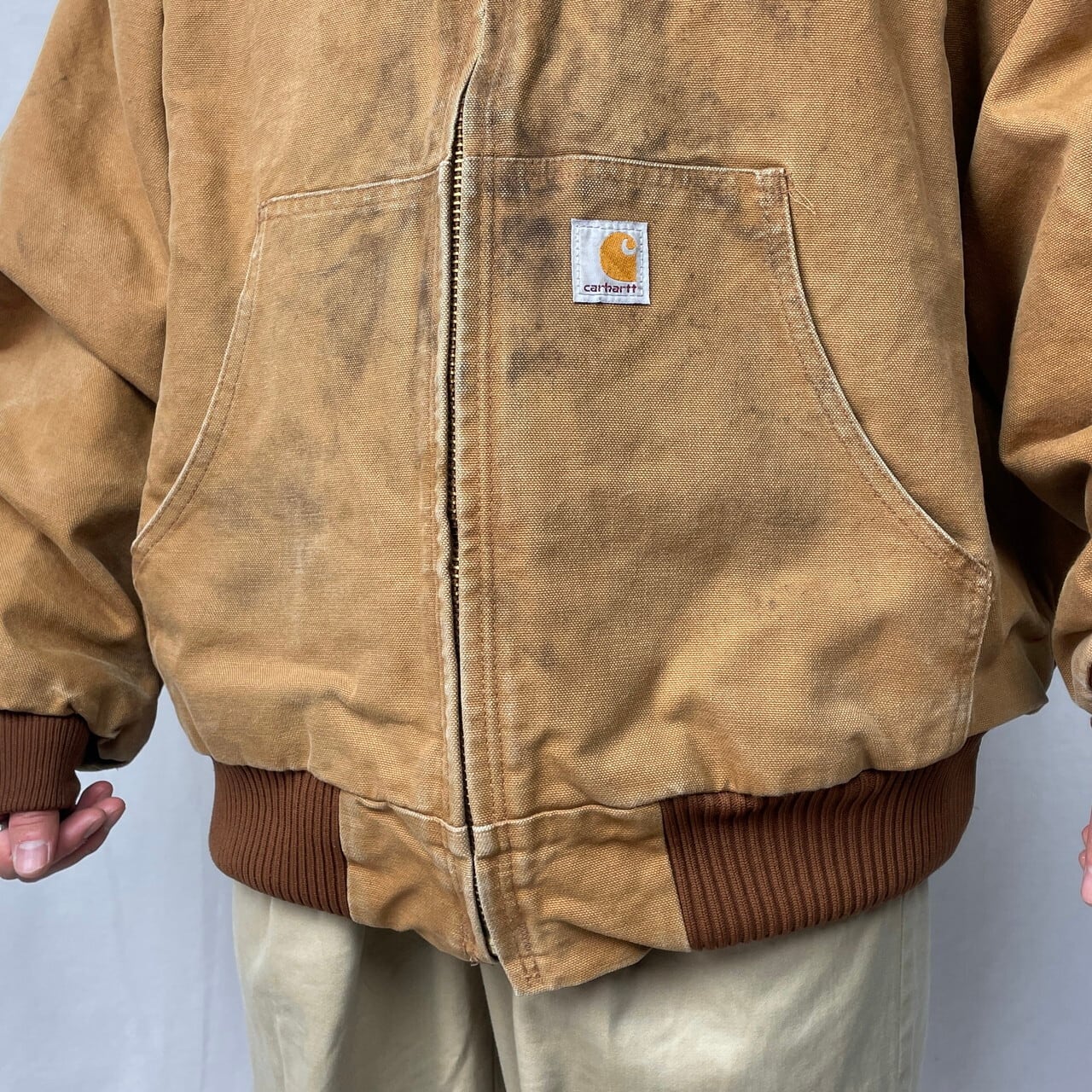 90年代 Carhartt カーハート ダック地 アクティブジャケット メンズXL