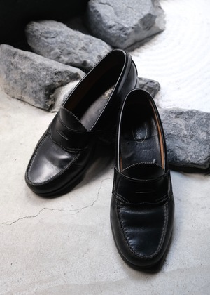 leather coin loafers