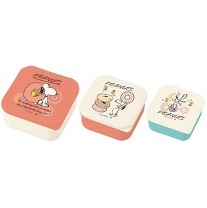 3点セットお弁当箱/ランチボックス/スヌーピーSNOOPY06-03　【お弁当箱/水筒　キッチン雑貨/Brounie１】