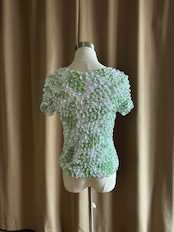 white & yellow-green popcorn tops-5305-7