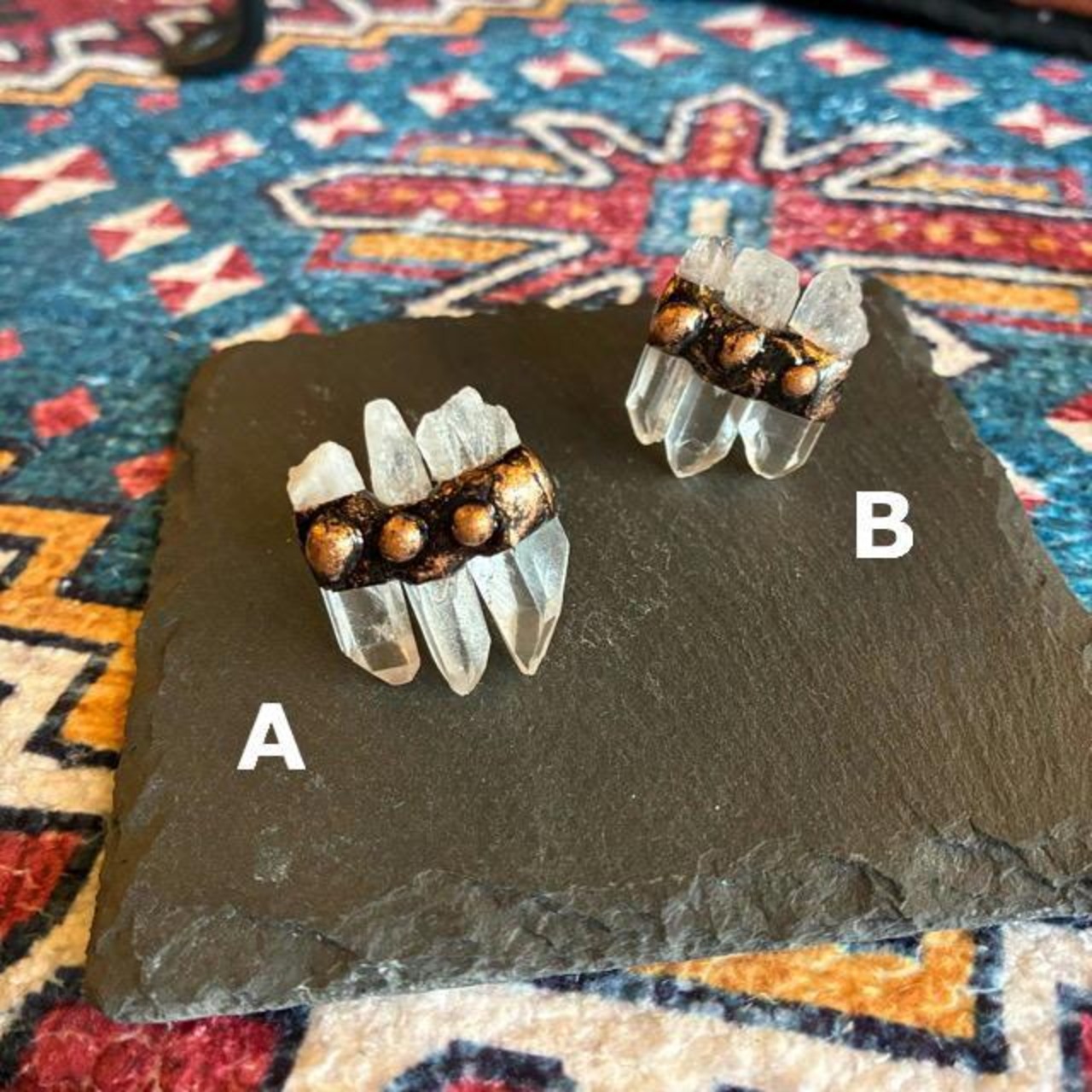 TOPANGA Jewelry 　ジェムストーンリング　クリスタル　全2種　14号　15号　指輪　アクセサリー　ジュエリー　プレゼント　レディース　ギフト