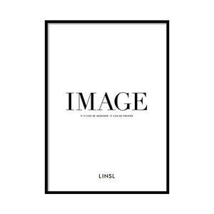 A0126/文字/アートポスター【 A4 / A3 / A2 / A1 サイズ・フレーム 付きに変更可 】