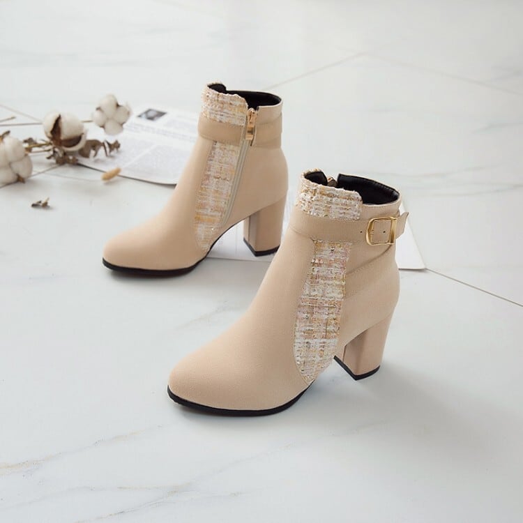 ヒール ブーツ レディースシューズ レディースブーツ ショートブーツ