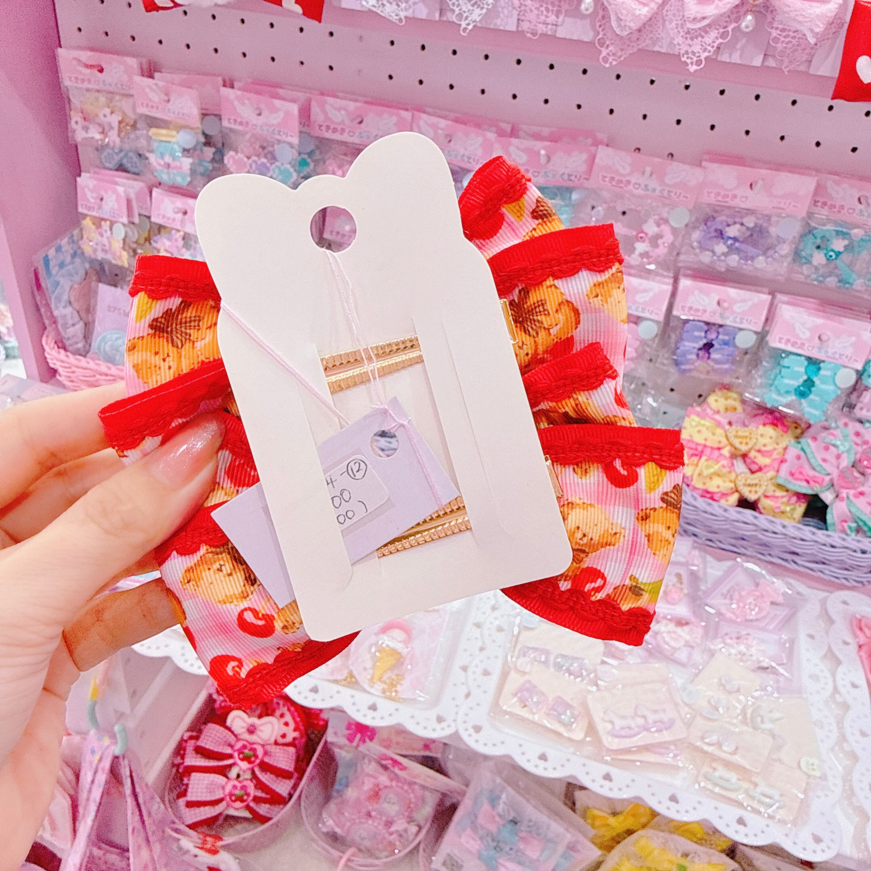 【J2】14-12ツインリボンヘアクリップ