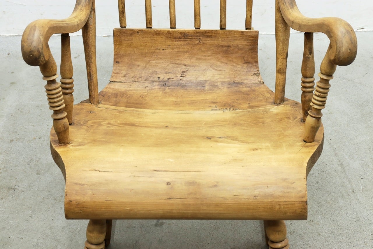 スウェーデン ヴィンテージ パイン材 ロッキングチェア 木製 ラウンジ