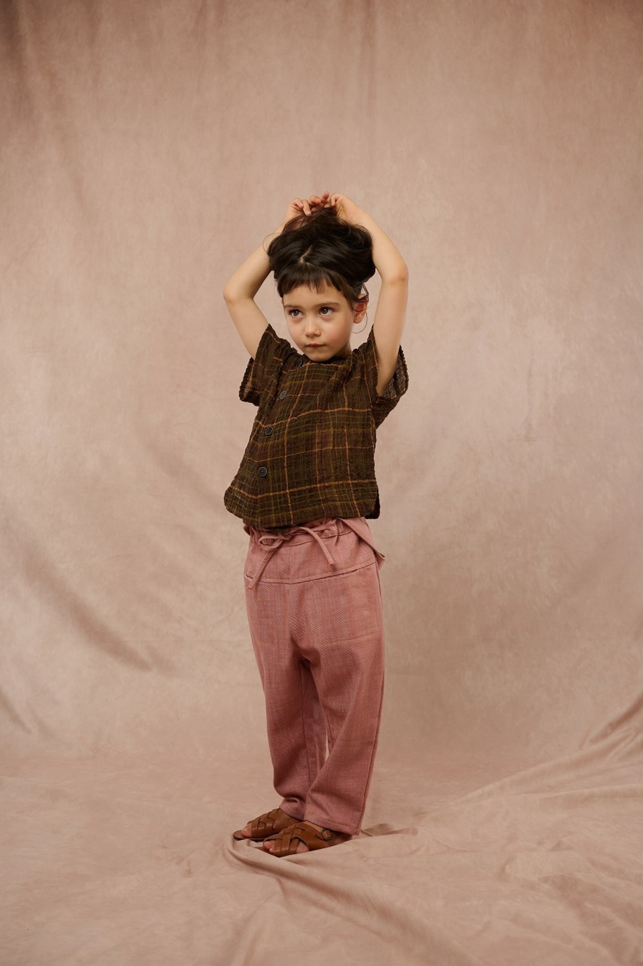HELLOLUPO　BROOKS TROUSERS - PINK D(6-7y,8-9y)