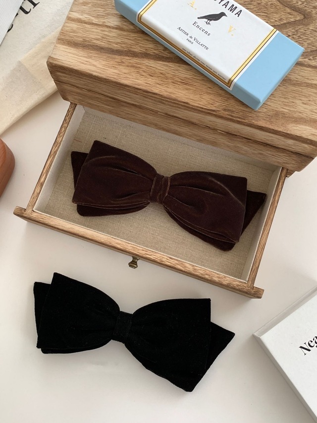《即納》velours big ribbon