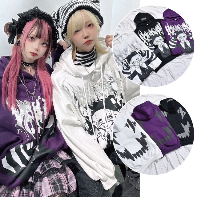 メタルロゴGIRLパーカー(裏起毛)