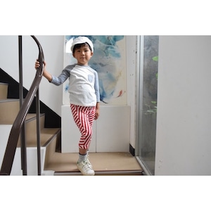 Simva Kids 514-0002 W pocket 2Tone Crew 9分袖