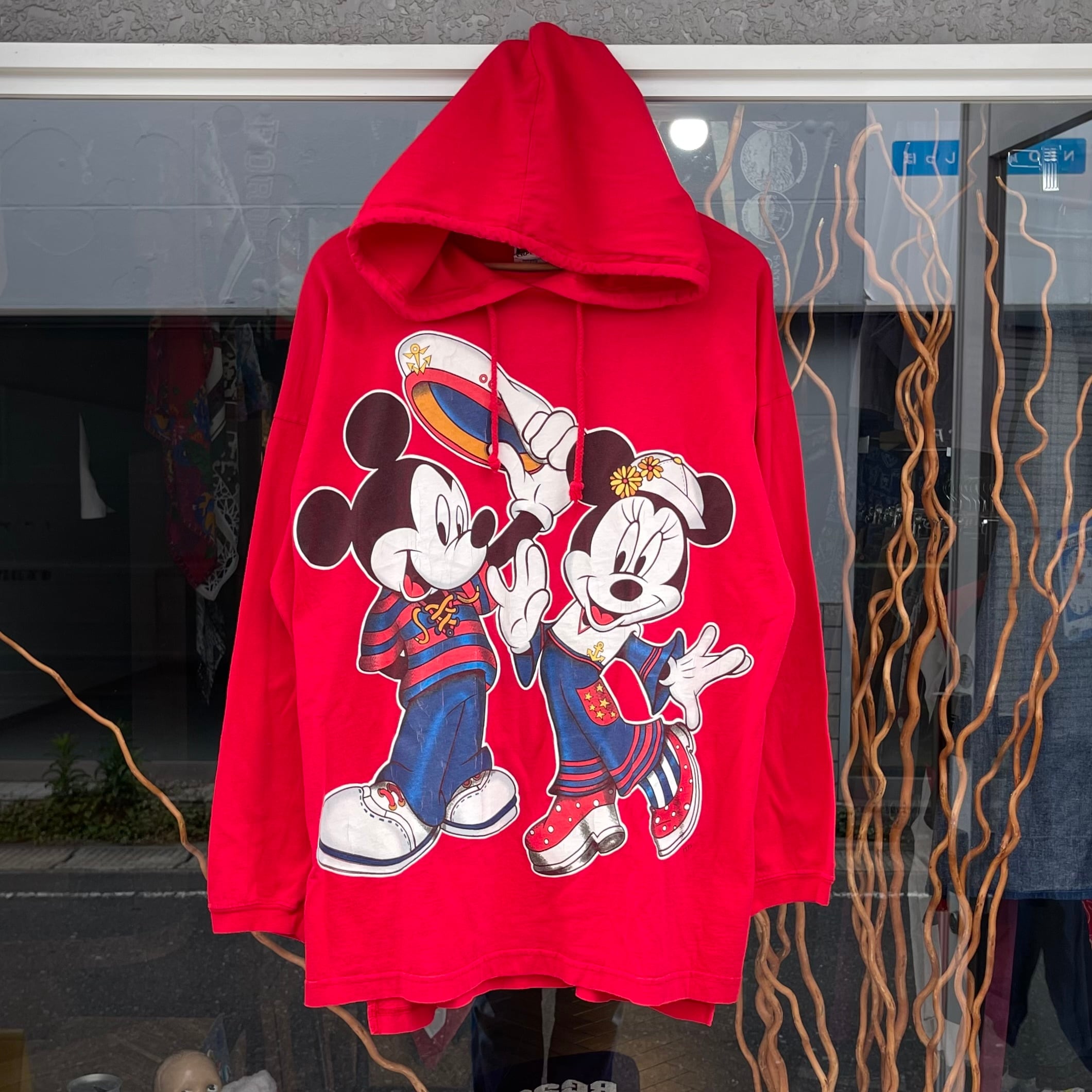 【Sz:L】90s Disney USA ロンT パーカー