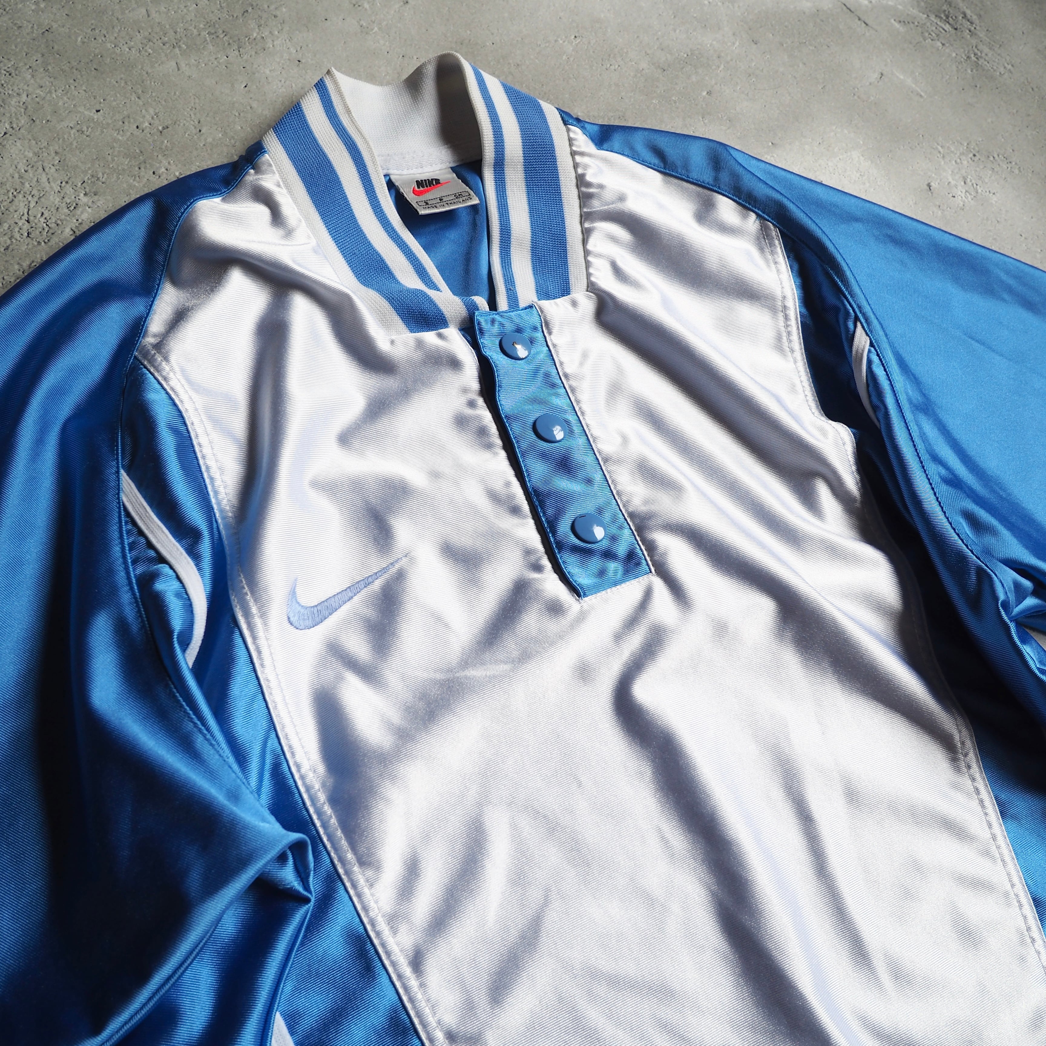 2000s ” NIKE ” Light Blue × White Bi color Game shirt