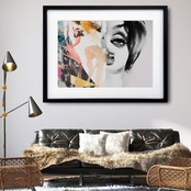 Compassion ｜抽象アート 思いやりと共感を描いたラグジュアリーポスター｜モダンインテリアに馴染む壁掛けアート｜北欧テイスト｜リビング寝室玄関にもおすすめ｜日本製ポスター｜ギフトにも最適A4ポスター